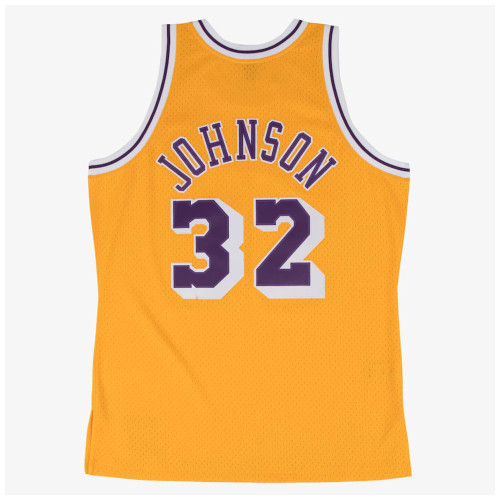 Mitchell & Ness Ανδρική φανέλα Magic Johnson Los Angeles Lakers 1984-85 Gold Swingman Player Jersey